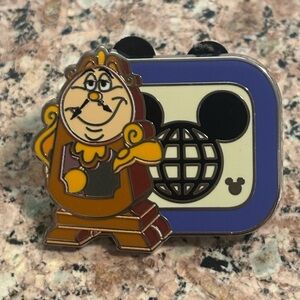 New Wave B 2025 Hidden Mickey Walt Disney World Cogsworth D Logo Pin